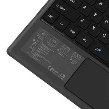 Bluetooth, združljiva 3.0 za ponovno Polnjenje Tabličnega Tipkovnici za Microsoft Surface Pro 3/4/5/6/7 Prenosna Brezžična Tipkovnica z Sledilno