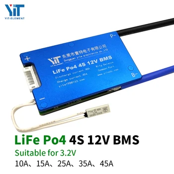 4S 12V 3.2 V litijeve baterije protection board temperatura izravnalna prevelik tok varstvo BMS PCB 20A 15A 30A 40A 50A 60A