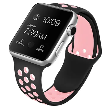 Gume Trak Za Apple Watch Band 44 42mm Za correa smart apple watch 40 mm Silikonsko Zapestnico montre homme iWatch 5 JV 6 38 mm