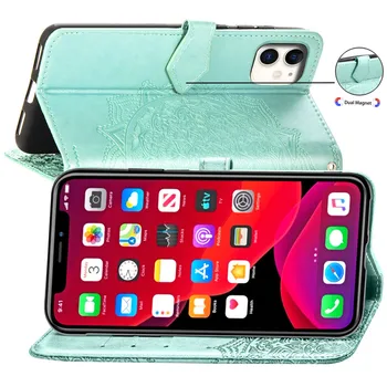 Usnjene Denarnice Primeru Za iPhone 11 12 Max Pro Mini Polno Protector Case Za iPhone XS MAX XR X 6 7 8 PLUS SE2 Pokrovček Coque