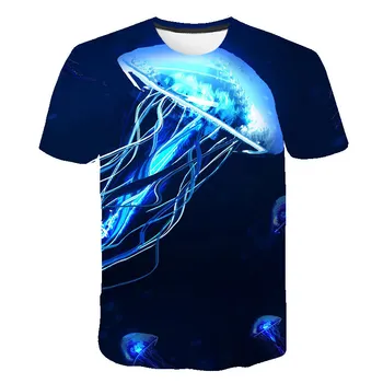 Novo 2021 Mens 3D t srajce Moda O Vratu Meduze Natisnjeni T-Shirt Kratek Rokav Moških Novost Poletje Design Vrhovi Kul Tee