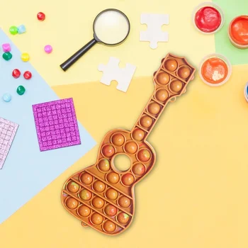Push Pop Mehurček Senzorično Igrača Za Avtizem Posebnimi Potrebami Stres Razbremenilna Igrače Za Otroke, Odrasle Kitara Anti-Stres Fidget Igrače