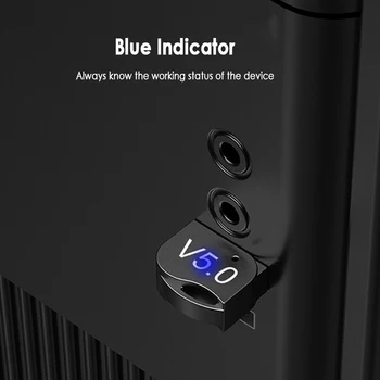 Brezžična tehnologija Bluetooth 5.0 Sprejemnik Oddajnik Adapter za Visoke Hitrosti, Avdio Sprejemnik Adapter Podpira Za PC Prenosni Računalnik Sprejemnik