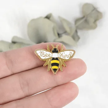 Risanka Ustvarjalne Čebel Živali Modeliranje Pop-Emajl Pin River Značke Broška Smešno Modni Nakit Oblačila Žep Dodatki