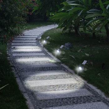 Sončne Pozornosti LED Sončne Luči Nepremočljiva Nastavljiva Zunanja Krajine Razsvetljavo Stenske svetilke za teraso/Vrt/Pot/Bazen/Verandi