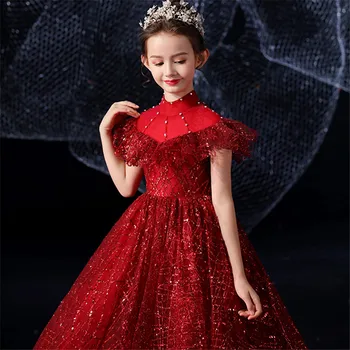 Kitajski Slog, Otroci, Dekleta, Luksuzni Novo Leto Stranka Božič Model Kažejo, Kostume Gostiteljice Obleko Otroci Poročno Zabavo, Rojstni Dan Obleke