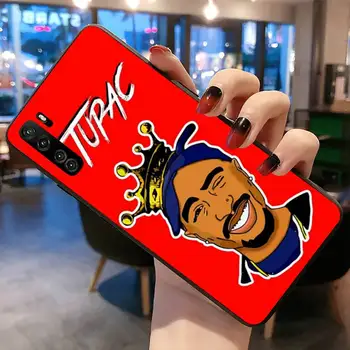 Hiphop Rap Pevec 2Pac Tupac Shakur Primeru Telefon za Huawei P20 P30 P40 lite E Pro Mate 40 30 20 Pro P Smart 2020