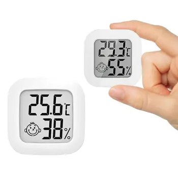 Mini Indoor Termometer Digitalni LCD Temperaturni Senzor Vlažnosti Merilnik Termometer Soba Higrometer Gauge
