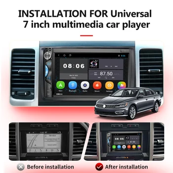 2din avtoradio HD Multimedijski Predvajalnik Videa, GPS, Bluetooth, FM Radio Za Univerzalno Sistema Android Avto Radio Podporo Kamera Zadaj