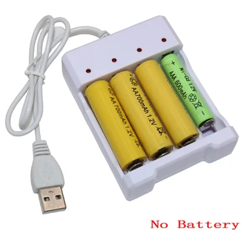 Univerzalno Baterijo za ponovno Polnjenje Hitro Polnjenje Adapter USB 4 Reže za Izhod Polnilnik Baterij Polnjenje Baterije je Orodje Za AA/AAA Baterije