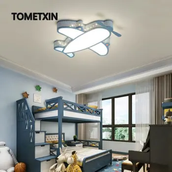 Letalo Otrok stropna lučka sveti razsvetljave v zaprtih prostorih led luči za otroška soba posteljo za otroka fant, vrtec, dom dekor sodobne