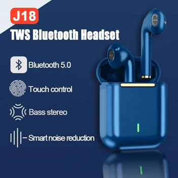 GiNiffe J18 TWS Res Brezžične Bluetooth Slušalke Gaming Slušalke Šport Čepkov Za Android iOS Pametne telefone PK i90000 Max TWS