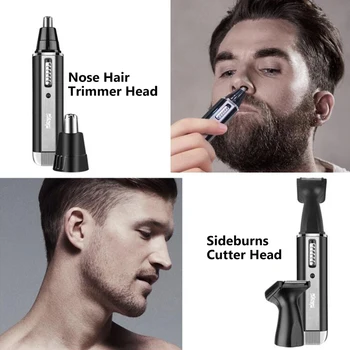 4 V 1 Električni Nos, Uho Hair Trimmer USB Polnilne Brado Obrvi Britev Akumulatorski Clipper Groomer Brivnik Hair Trimmer Set