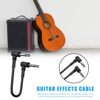 6.35 Električni Efekt Pedal Kabel za Kitare, Bas 15 cm Kitaro, Ojačevalec Patch Kabel Lahki Prenosni Glasbeni Elementi