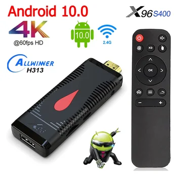 X96 S400 Mini Pc TV Palico Android 10 Tv Box 2.4 G Wifi 16Gb 2Gb Allwinner H313 Smart tv Box 4K Hd Media Player Nastavite Vrh
