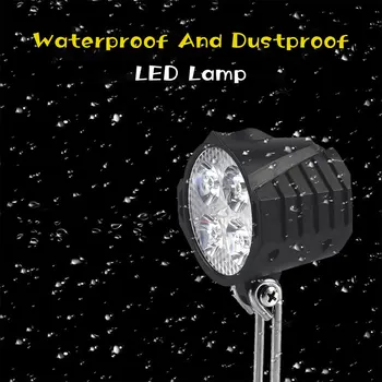 2-V-1 Izposoja LED Smerniki D-021 36V-48V Električno Kolo Rog Nepremočljiva IP54 Svetilka s Rog Prednji Luči Dropshipping Vroče