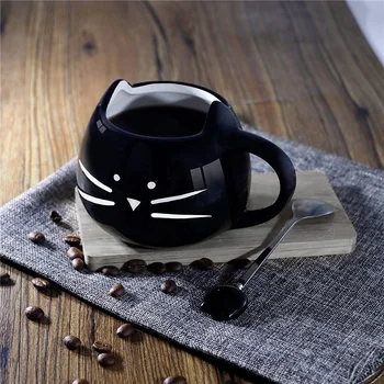 Keramični Luštna Mačka Skodelice Ljubitelje Kave Vrč Čaja, Mleka Skodelice Lepo Darila