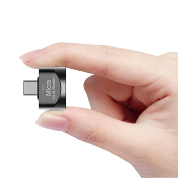 Memory Card Reader USB C 2.0 Tip C do USB2.0 OTG USB / TF / MicroSD za Polnilnik USB Miško flash Disk Keychain OTG Plug