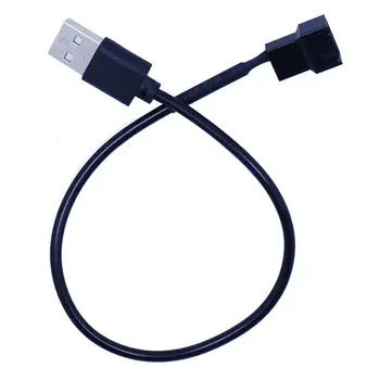 3pin/4pin Ventilator USB Adapter Kabli 3/4Pin Računalnik PC Ventilatorja Napajalni Kabel Priključek za Napajalnik 5V 30 cm Priključite Novo