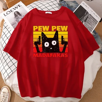 Pew Pew Mdafakas Fotografij Moški T-Majice Kul Dihanje T-Shirt Ustvarjalnost Udobno Tshirt Modi Crewneck Kratkimi Rokavi Moški