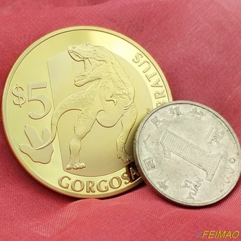 Stari Zmaj Dinozaver Priložnostni zlatnik Obletnico Darilo po Meri živali kovancev