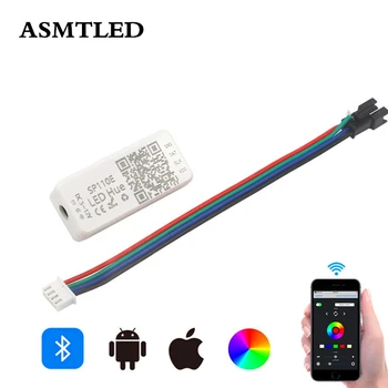 SP110E Bluetooth Pixel svetlobe Krmilnik WS2811 WS2812B LED Dimmer SK6812 RGB RGBW APA102 WS2801 Pik, Led Trakovi IOS Android APP