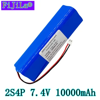 Novo 7.4 V 8.4 V 10.0 Ah 2S4P 18650 Polnilna litij-ionska baterija za ebike 1PCS 7.4V10000mAh