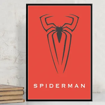 Marvel Spider-Man Superheroj Povzetek Platno Slikarstvo Spiderman Filmski Plakat Tisk Stenskih Slikah, Otroci Soba Doma Dekor Cuadros