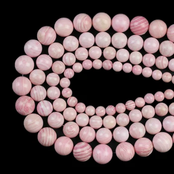 Naravni Biser, Pink Shell Kroglice Krog Svoboden Distančnik Kroglice Za Nakit, Izdelava DIY Uho Zapestnice Pribor 15