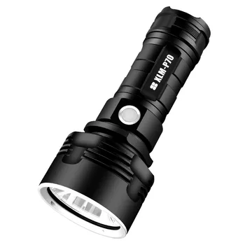 Močna LED Svetilka XHP50 Baklo USB Polnilne Nepremočljiva P70 Svetilka Ultra Svetla Zoom Baklo Luči 26650 na Prostem Pohodništvo