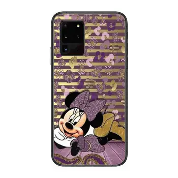 Disney Mickey risanka Telefon pokrov trupa Za SamSung Galaxy S 6 7 8 9 10 20 Plus Rob E 5G Lite Ultra black soft odbijača