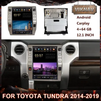 12.1 Palca Android Avto Radio Za Toyota Tundra-2019 Multimedijski Predvajalnik Samodejno Stereo Sprejemnik Gps Navigacija Navpično HD Zaslon