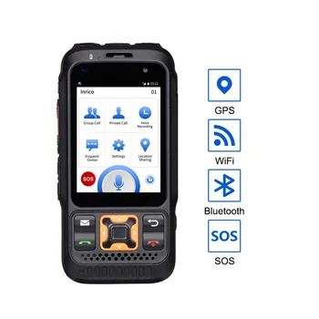 Camoro zello radio Inrico S100 4G LTE Omrežja poc Radio, GPS, WIFi Blueto0th SOS Svetilka Android Mobilni Telefon in walkie talkie