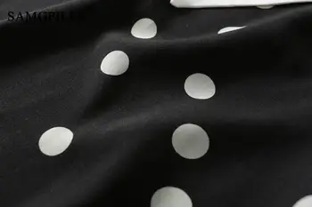 Bluze Za Ženske 2021 Poletje Novi korejski O Vratu Srčkan Polka Dot Vzorcem Šifon Tanke Plus Velikost Moda Pomlad Bluzo Ženska 4XL