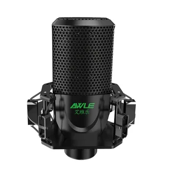 Strokovno microfone Karaoke Mikrofon Kondenzatorski Mikrofon za Računalnik Studio Snemanje spletnega prenosa v Živo