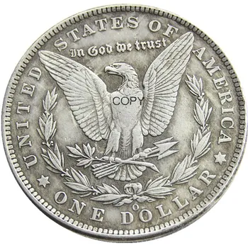 NAS Skitnica 1894 P/S/O Morgan Dolar zombi lobanje okostje ročno izrezljane Silver Plated Kopijo Kovancev