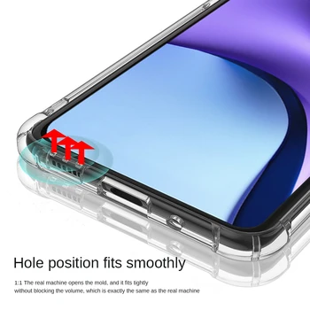Kritje Za Xiaomi Redmi Upoštevajte, 9T Primeru Slim Mehko TPU Silikon Transaprent Jasno Telefon Lupini Primeru Za Redmi 9T 9 T Note9T 5G