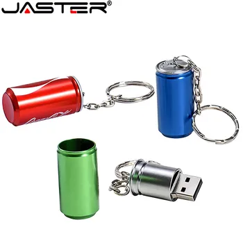 JASTER kovinski USB 2.0 flash disk, steklenice, pločevinke pen drive memory stick Koks pločevinke 4G, -8 G 16 G 32GB 64GB 128GB U disk darilo brezplačna dostava