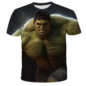 Baby boy in dekle oblačila risanka Marvel-superheroj Hulk natisni T-shirt bombaž poletje malčka vrhu T-shirt dekle in dekle oblačila