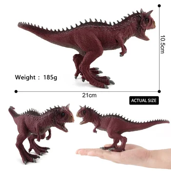 Figuric Dinozaver Izobraževalne Igrače Plastične Simulirani carnotaurus Dinozaver Model Otroci Igrače za Otroke Darila Za Fante