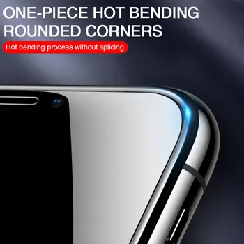 40000D Polno Kritje Kaljeno Steklo Za iPhone 11 12 PRO XS MAX Zaščitnik Zaslon Na iPhone 11 X XR 6 6S 7 8 Plus Zaščitno Steklo