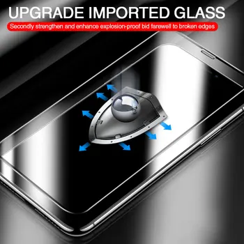 40000D Polno Kritje Kaljeno Steklo Za iPhone 11 12 PRO XS MAX Zaščitnik Zaslon Na iPhone 11 X XR 6 6S 7 8 Plus Zaščitno Steklo