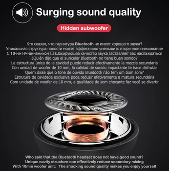 Brezžične Bluetooth Slušalke Poslovni Nadzor Hrupa Slušalke Z Mikrofonom Šport Uho-kavelj Slušalke Za iPhone 12 Samsung xiaomi