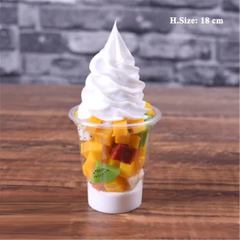 Simulacija ponaredek sladica hrane rekviziti hotel cafe bar, pekarna sladico hiša trgovina trgovina dekor sundae sadje ice cream model za torto igrače