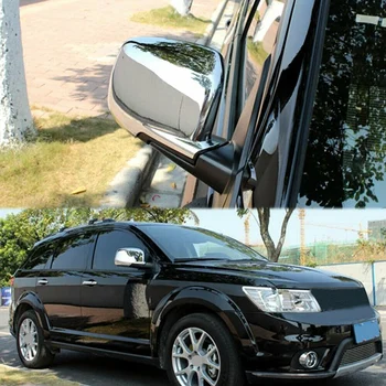 Avto Chrome Stranska Vrata Rearview Mirror Kritje za Dodge Journey Fiat Freemont 2009 - 2018