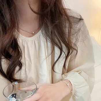 Bling Kača Verige Ogrlica za Ženske 2021 Nove Nakit Biserno Ogrlico, Obesek, Luksuzni Choker Japonska Koreja Preprost Stil Debelo