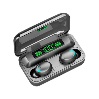 TWS Bluetooth-združljive Slušalke 2200mAh Polnjenje Box Brezžične Slušalke 9D Stereo Šport Nepremočljiva Čepkov Slušalke Z Mikrofonom