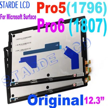 Original LCD Za Microsoft Surface Pro 5 1796 Pro 6 1807 Zaslon LCD na Dotik, Računalnike Zbor Za Površinsko pro5 Pro6 LP123WQ1 Lcd