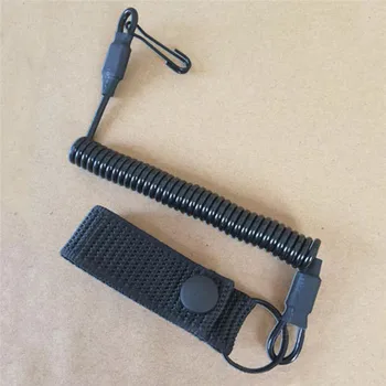 Elastična Vrvica za opaljivanje tega Vrvi Varnostni Pas Pištolo Vrv Key Ring Verige Svetilka Lovski Pribor Taktično Anti-izgubljene Vojaške
