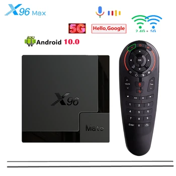 NOVI Mini Android Smart 10.0 TV BOX X96 Mate TV Box Android 10 4G/64 G 2.4 G&5G Dvojno wifi X96Mate 6K Media Player PK H96 MAX TX6S